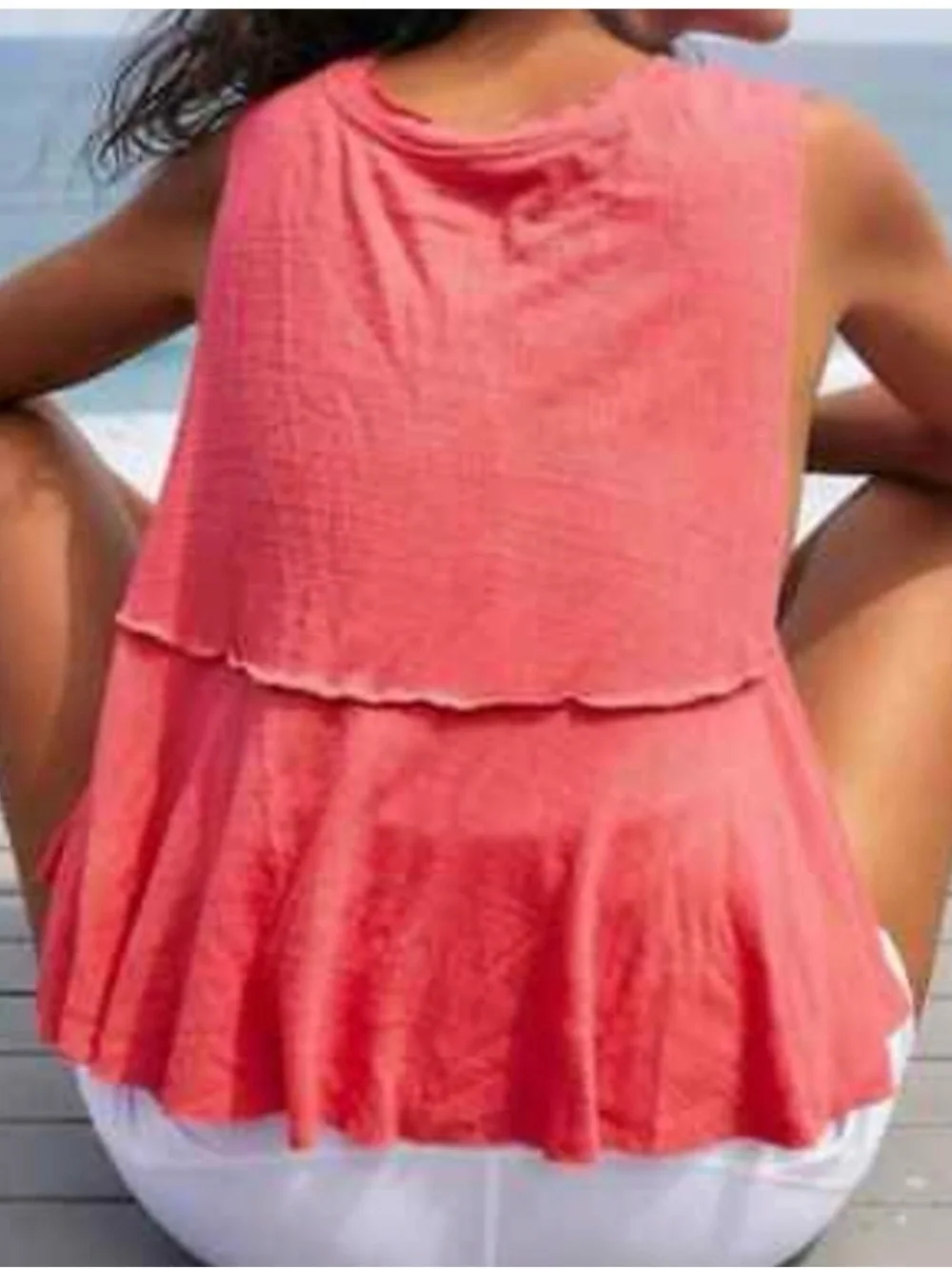 Free People Movement Full Hearts tank top in hot hibiscus XS 1198